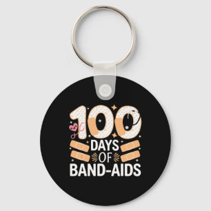 100 Days Band Aids 100. Schule Krankenschwestern K Schlüsselanhänger