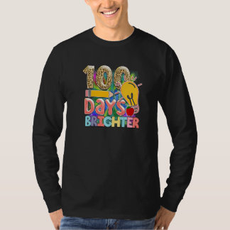 100 Days Bright  Student Teacher T-Shirt
