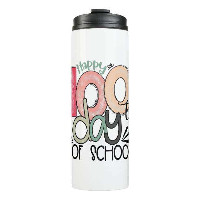 100 days of school celebration gift thermosbecher (Vorderseite)