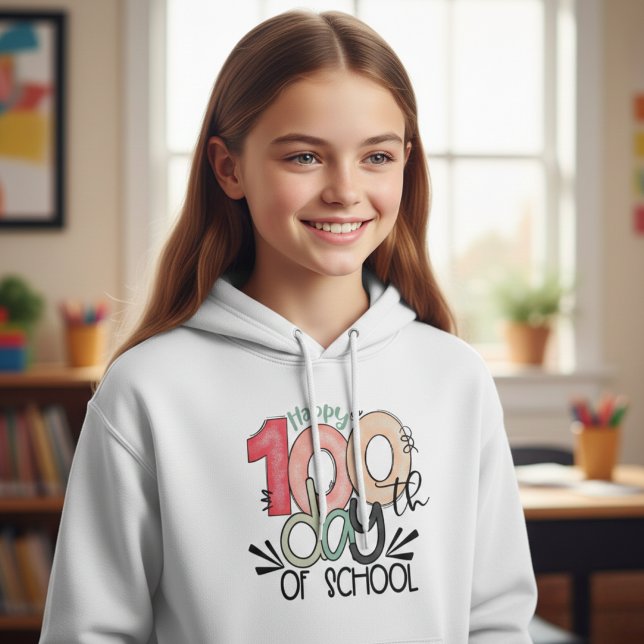 100 Days of School Celebration Kid Basic Hoodie (Von Creator hochgeladen)
