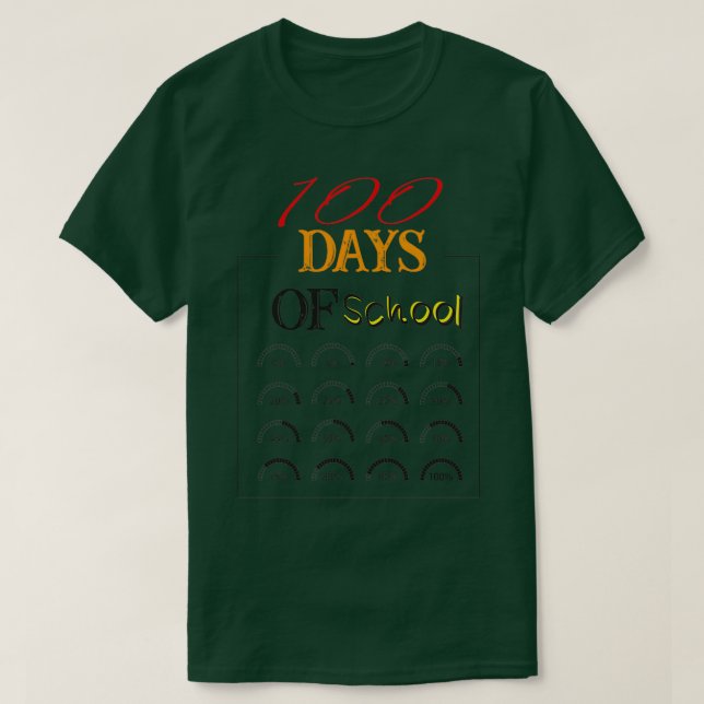 100 Days Of School Essential TShirt (Design vorne)