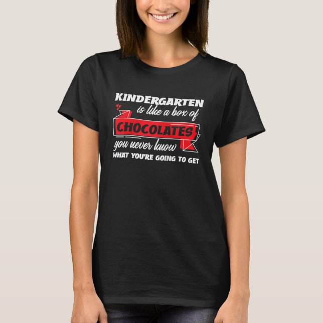 100 Days Of School Kindergarten Preeschool Teacher T-Shirt (Vorderseite)