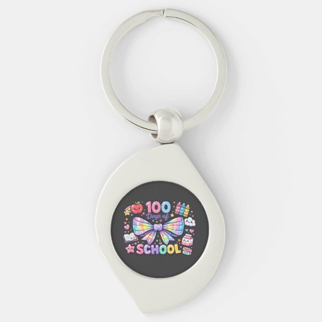 100 Days Of School  Schlüsselanhänger (Vorderseite)