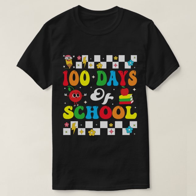 100 Days Of School T-Shirt (Design devant)