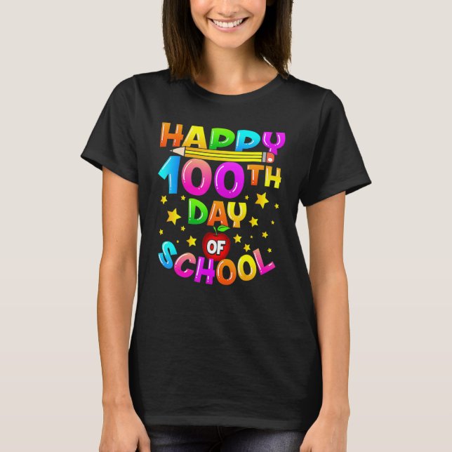 100 Days Of School Teacher 100th Day Of School 1 T-Shirt (Vorderseite)