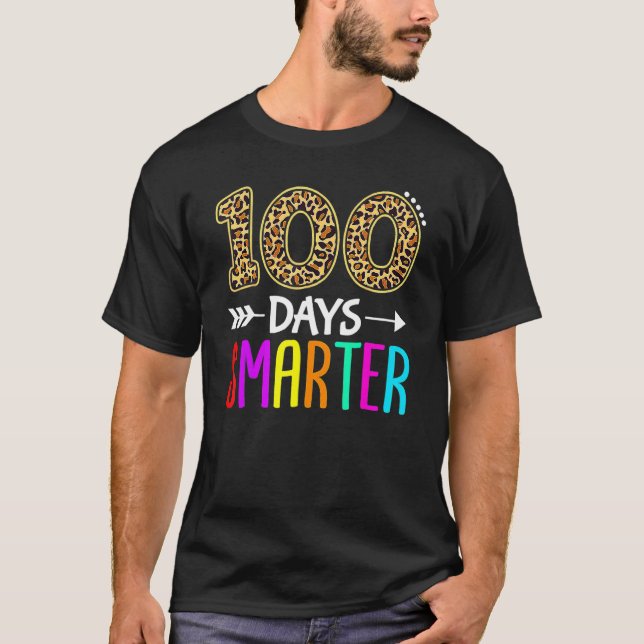 100 Days Smarter Kindergarten Child 100th Day Of S T-Shirt (Vorderseite)