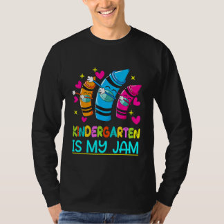 100 Days Smarter Kindergarten Is My Jam Teacher T-Shirt