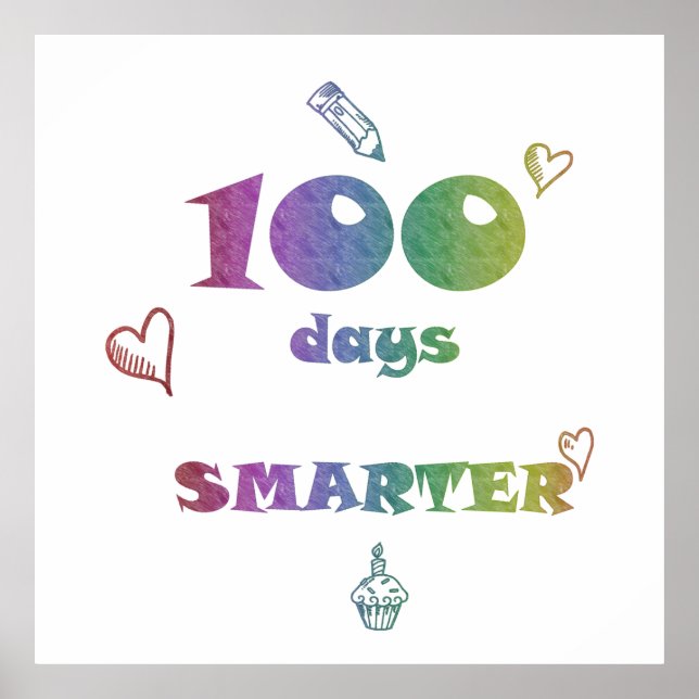 100 days smarter poster (Vorne)