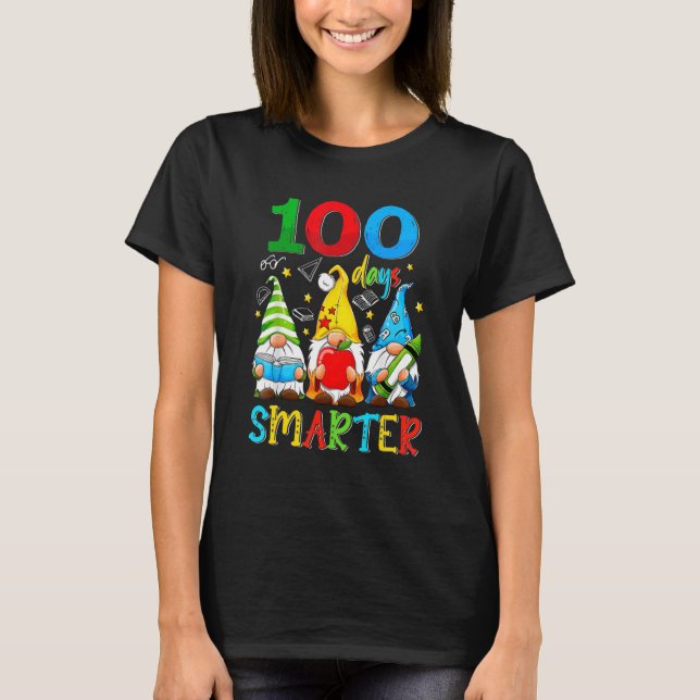 100 Days Y'all Gnomes Happy 100th Day Of School Sm T-Shirt (Vorderseite)