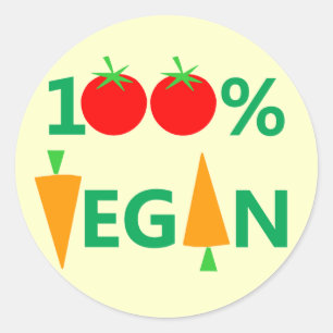100% De Végétariens Stickers Pour Activistes Vé