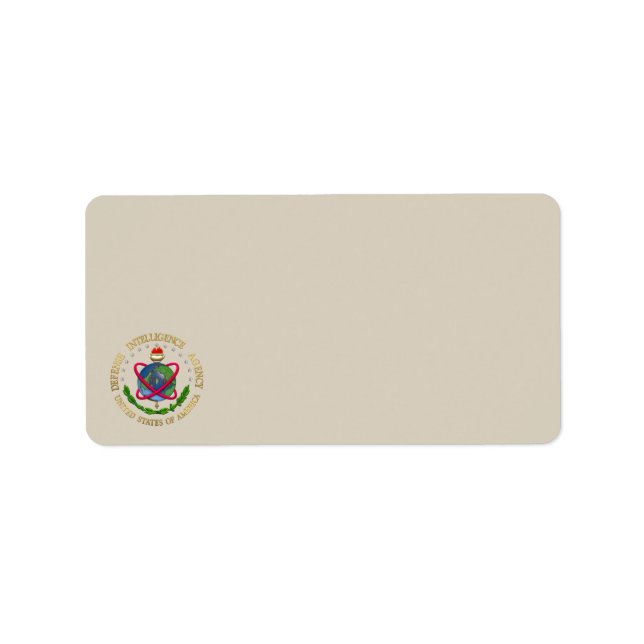[100] Defense Intelligence Agency: DIA Special Adressaufkleber (Vorne)