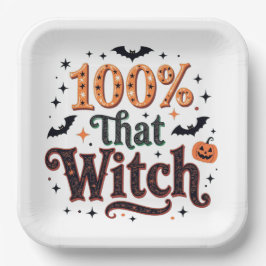 100 % der Hexe Pappteller