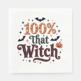 100 % der Hexe Serviette