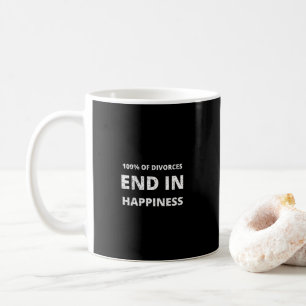 100 % der Scheidungen enden im glücklichen Zusamme Kaffeetasse