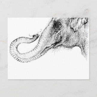 100% des Glaubens eines Elefanten Postkarte
