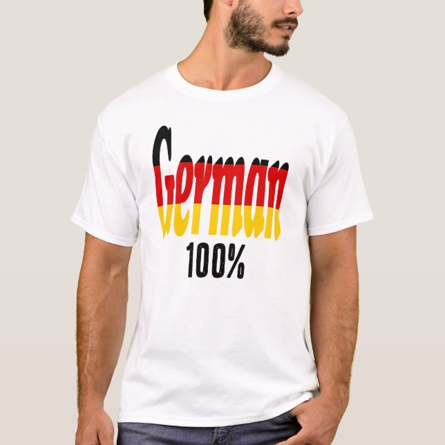 100% deutscher T - Shirt (Vorderseite)