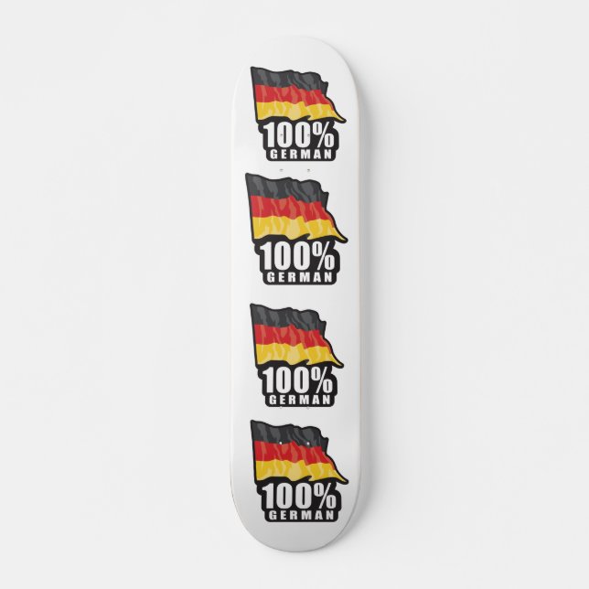 100% Deutsches Flaggendesign Skateboard (Vorne)