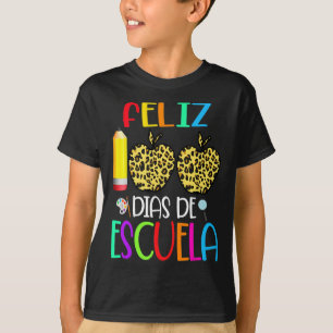 100 Dias de Escuela T-Shirt Spanisch 100 Tage Schu