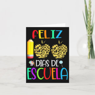 100 Dias de Escuela T-Shirt Spanisch 100 Tage Schu Karte