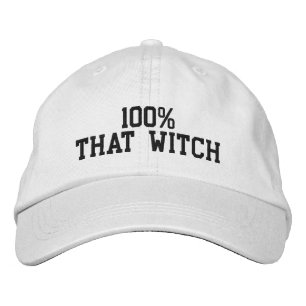 100% Diese Hexe Bestickte Baseballkappe
