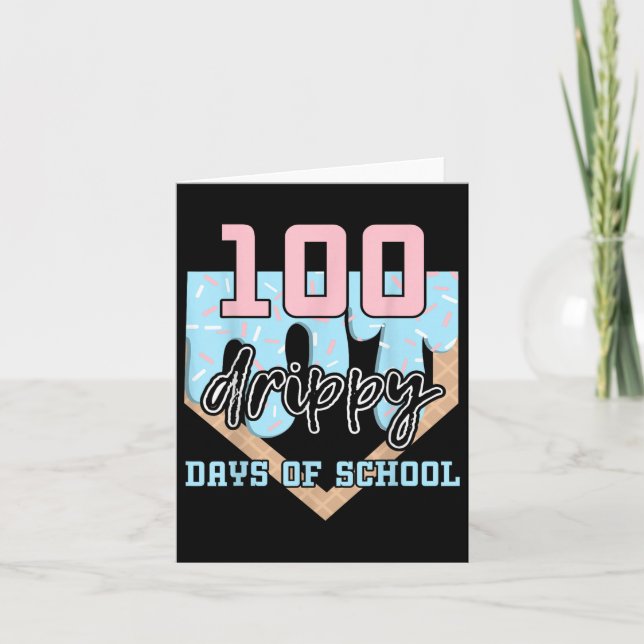 100 Disketten-Tage Baseballeis 100. Karte (Vorderseite)