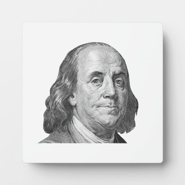 100 Dollar, Benjamin Franklin Fotoplatte (Vorderseite)