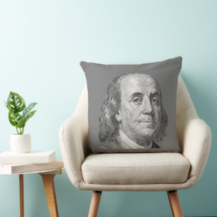 100 Dollar, Benjamin Franklin Kissen