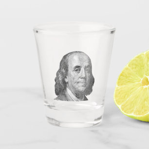 100 Dollar, Benjamin Franklin Schnapsglas