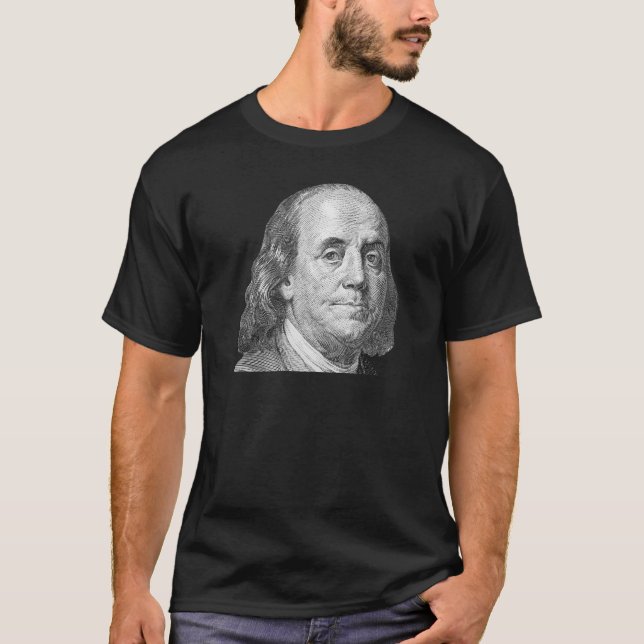 100 Dollar, Benjamin Franklin T-Shirt (Vorderseite)