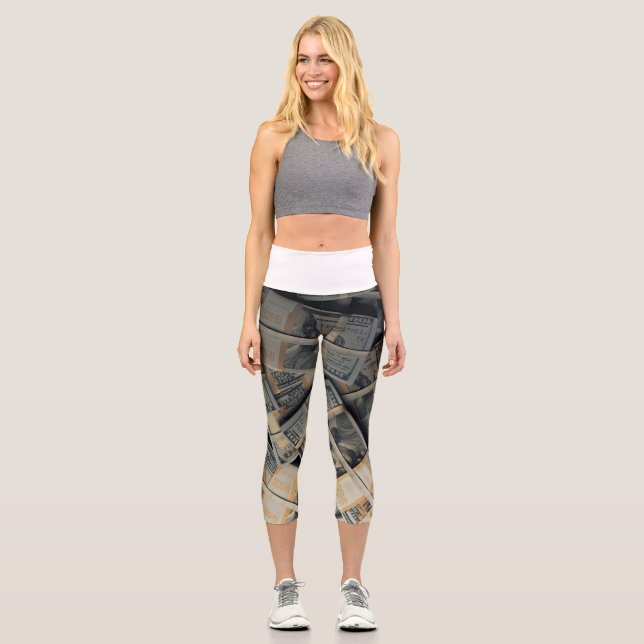 100 Dollar Bill Yoga Capris (Vorderseite)