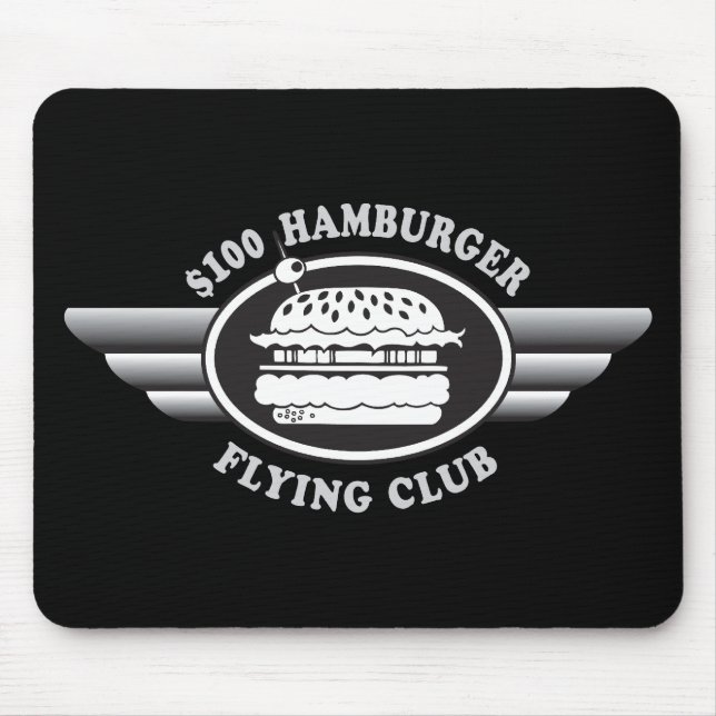 100 Dollar Hamburger - Flying Club Mousepad (Vorne)