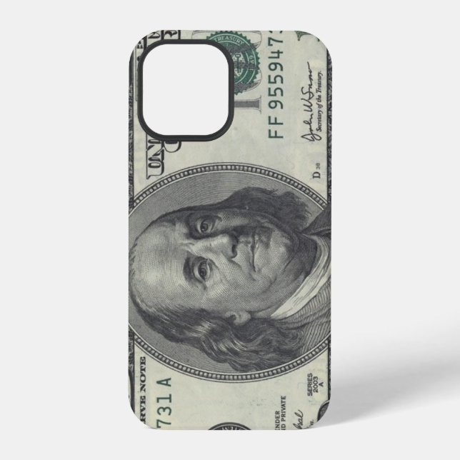 100-Dollar-Schein iPhone 12 Pro Hülle (Rückseite)