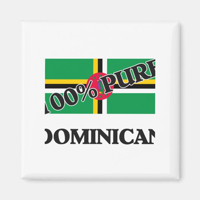 100 % DOMINIKANER MAGNET (Vorne)