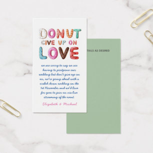 100 DONUT Verzicht auf Liebe Änderung der Pläne Da