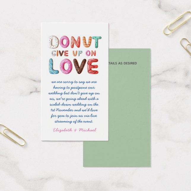 100 DONUT Verzicht auf Liebe Änderung der Pläne Da (Büro)