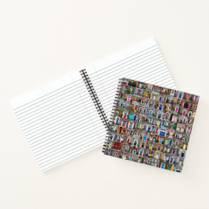 100 Doors of Dublin Square Notebook Notizbuch