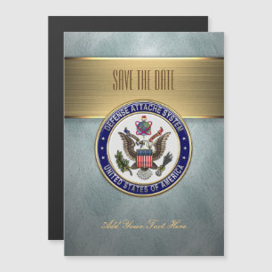 [100] Emblem des U.S. Defense Attaché System (DAS) Magneteinladung