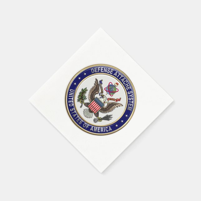[100] Emblem des U.S. Defense Attaché System (DAS) Serviette (Ecke)
