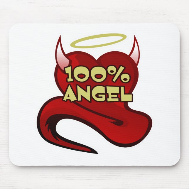 100% Engel Devil Heart Mousepad (Vorne)
