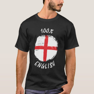 100 Englisch Proud English Flag England T-Shirt