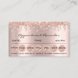 100 Ernennung Erinnerung Social Makeup Lash Nails Visitenkarte