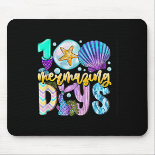 100 erstaunliche Tage der Schule 100. Tag Meerjung Mousepad