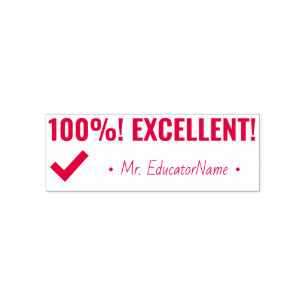 "100% ! EXCELLENT !" Tampon encreur pour professeu