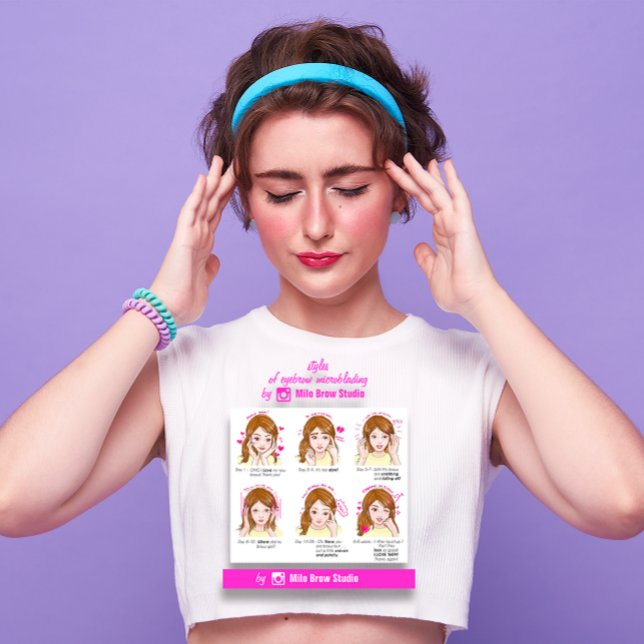 100 Eyebrow Microbalding Aftercare Instruction But Visitenkarte (100 Eyebrow Microbalding Aftercare Instruction Pin Business Card)