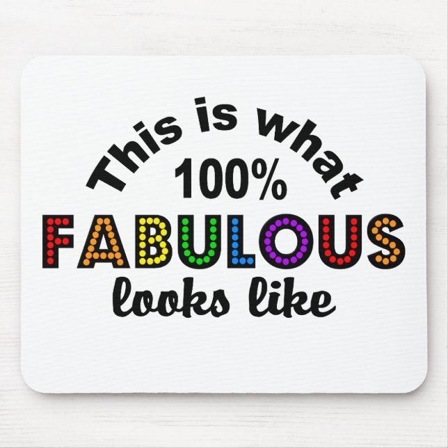 100 % FABULOUS-Mousepad Mousepad (Vorne)
