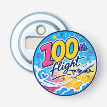100. Flug farbenfrohes Flugzeug Reise Souvenir