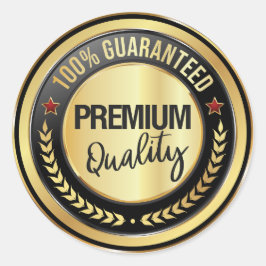 100 % garantierte Premium-Qualität Runder Aufkleber