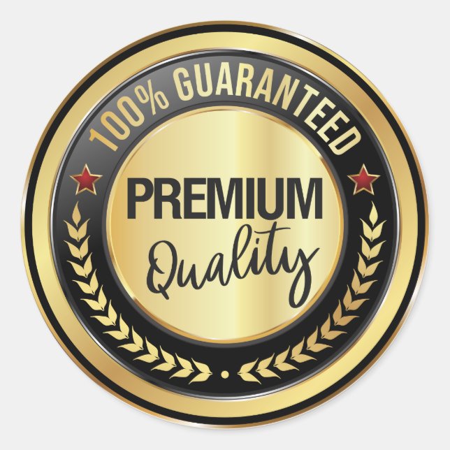 100 % garantierte Premium-Qualität Runder Aufkleber (Vorderseite)