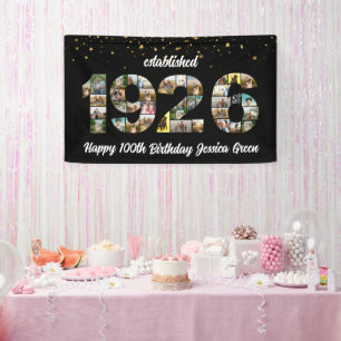 100. Geburtstag Foto-Collage Gegründet 1926 Banner