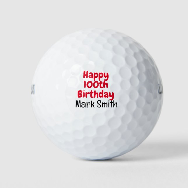 100. Geburtstag Golfball (Vorderseite)